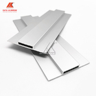 Kundenspezifisches flaches Verdrängungs-Aluminiumlegierungs-Profil, das für Kanäle 2mm anodisiert