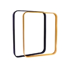 Gebürsteter verbiegender quadratischer Aluminiumspiegel gestaltet rechteckige gerundete Ecken